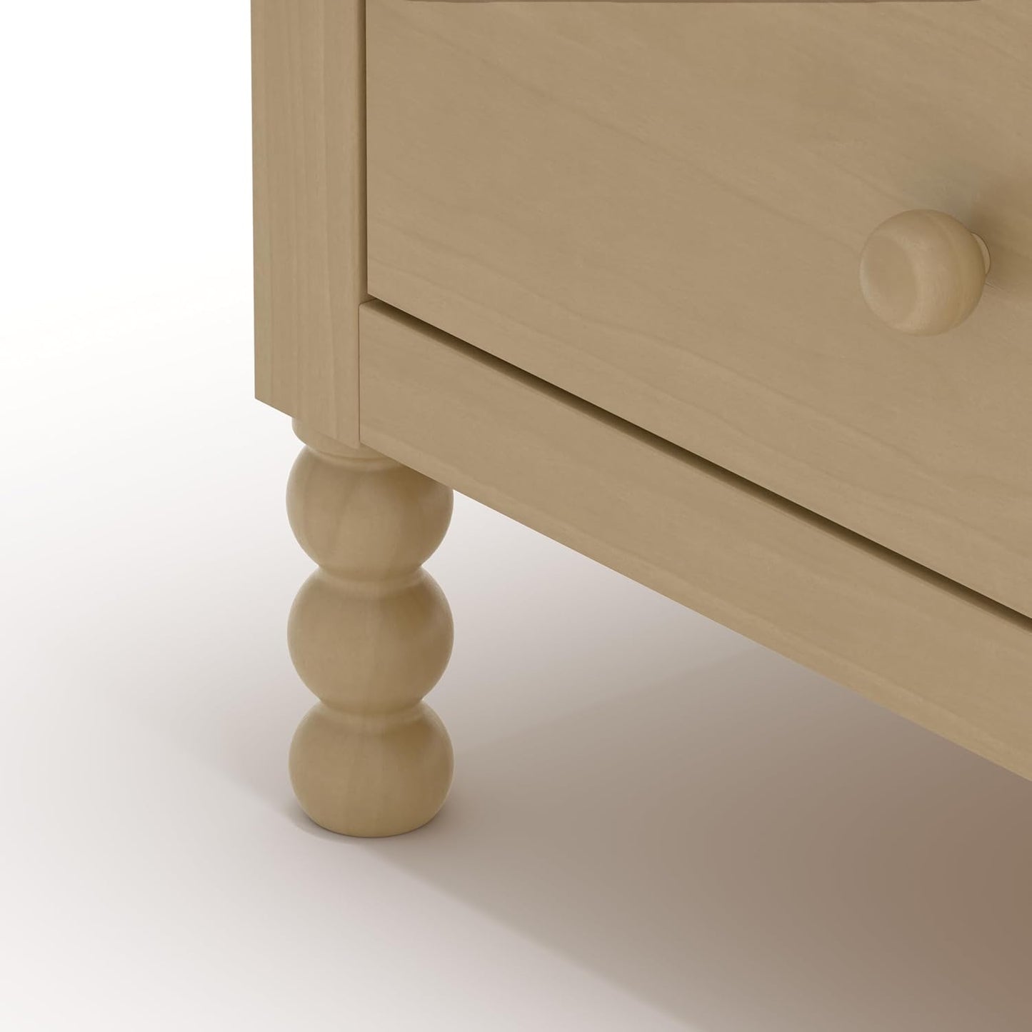 Storkcraft Rio 6 Drawer Dresser, Driftwood | GREENGUARD Gold Certified, Safety Interlocking Drawers