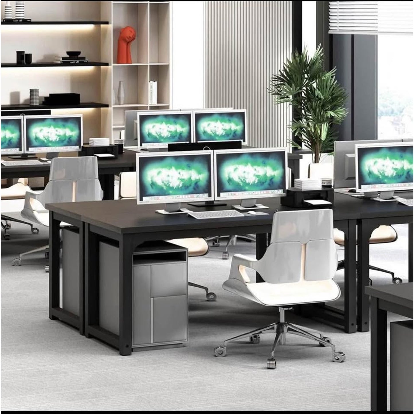 $90 obo NSdirect 63 inch Computer Desk,Modern Simple Style PC Table Office Desk Wide Workstation for