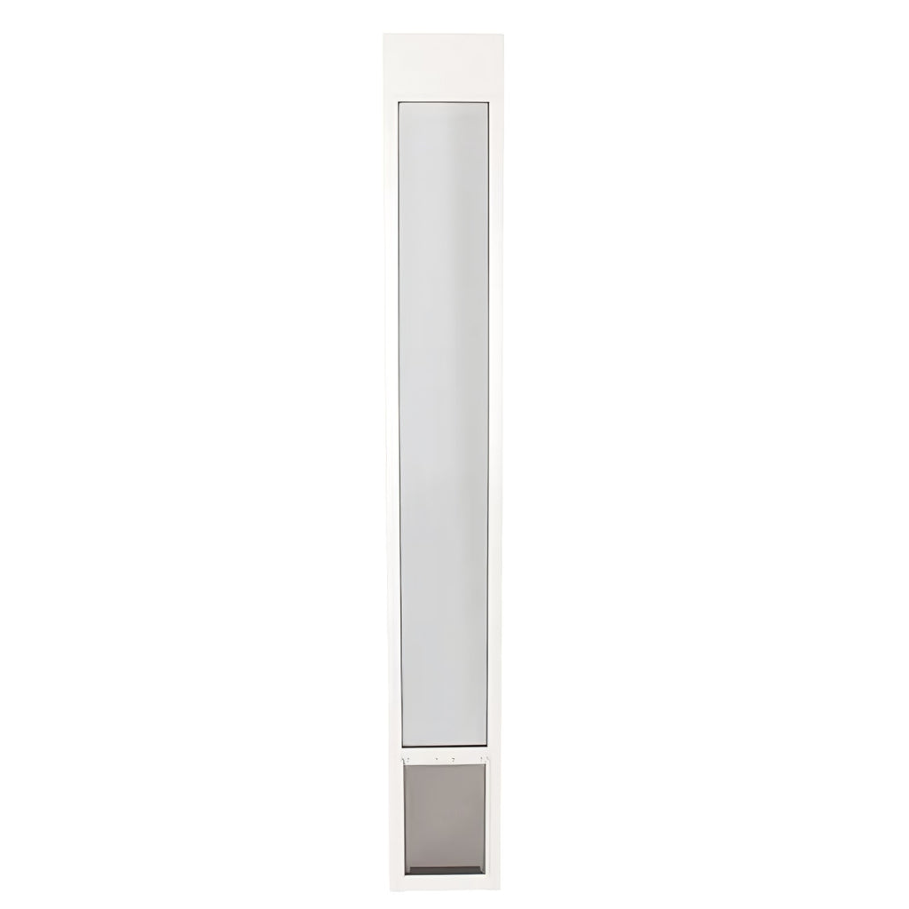 Medium-Sliding Glass Pet Door for Dogs & Cats - Adjustable Height 91 7/16" to 96"