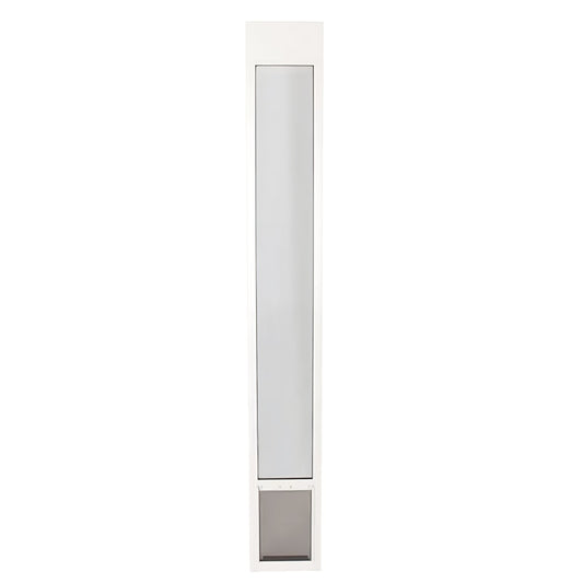 Medium-Sliding Glass Pet Door for Dogs & Cats - Adjustable Height 91 7/16" to 96"