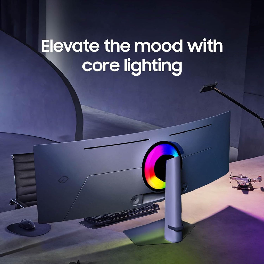 Samsung 49" Odyssey G93SC Series Curved Gaming Monitor, QD-OLED, 240Hz, 0.03ms, DQHD, G-Sync Comp.