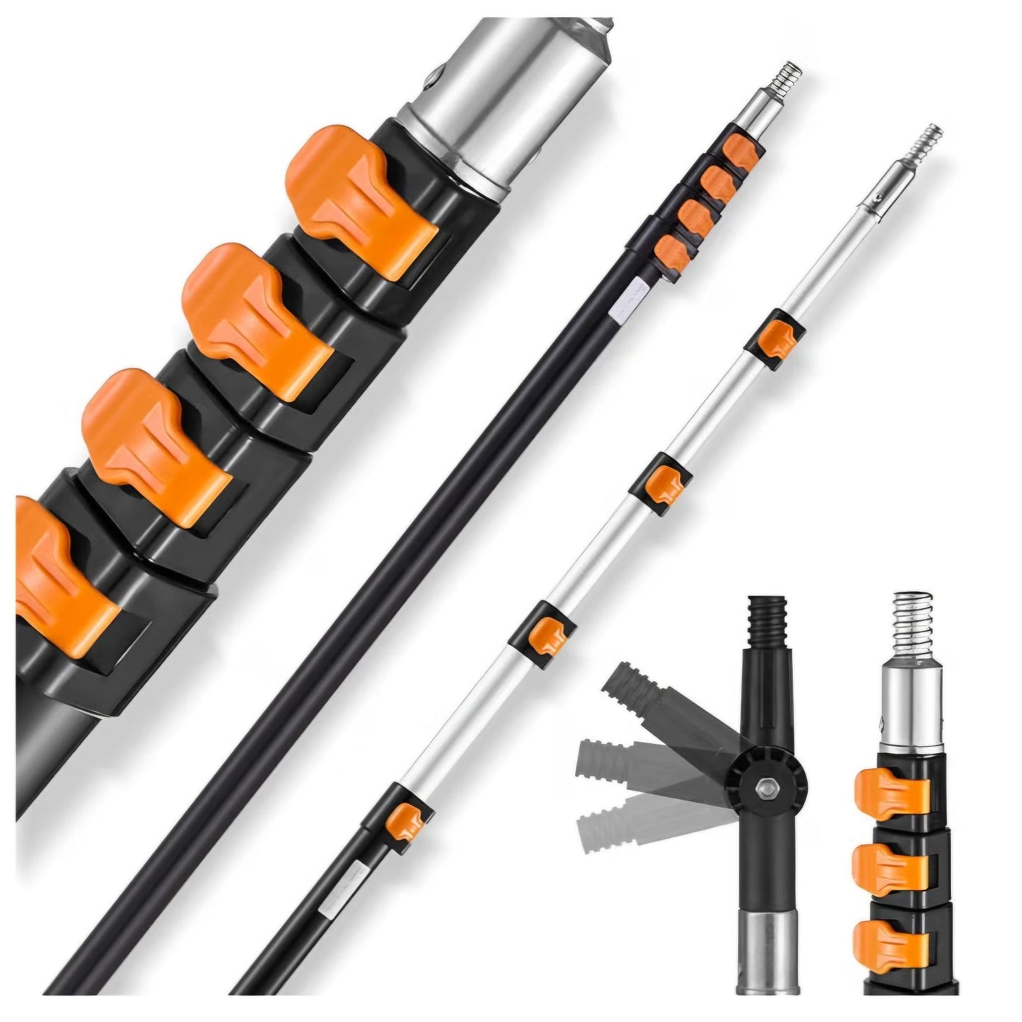 VEVOR Telescopic Extension Pole, 7-30 FT Multi-Purpose Extension Pole