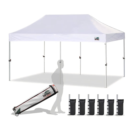 Eurmax USA 10x20ft Pop Up Canopy, Commercial Instant Tent for Outdoor Events