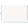 Quartet Dry Erase Magnetic White Board 96"W x 48"H, Porcelain Whiteboard, Silver Al. Frame (PPA408)