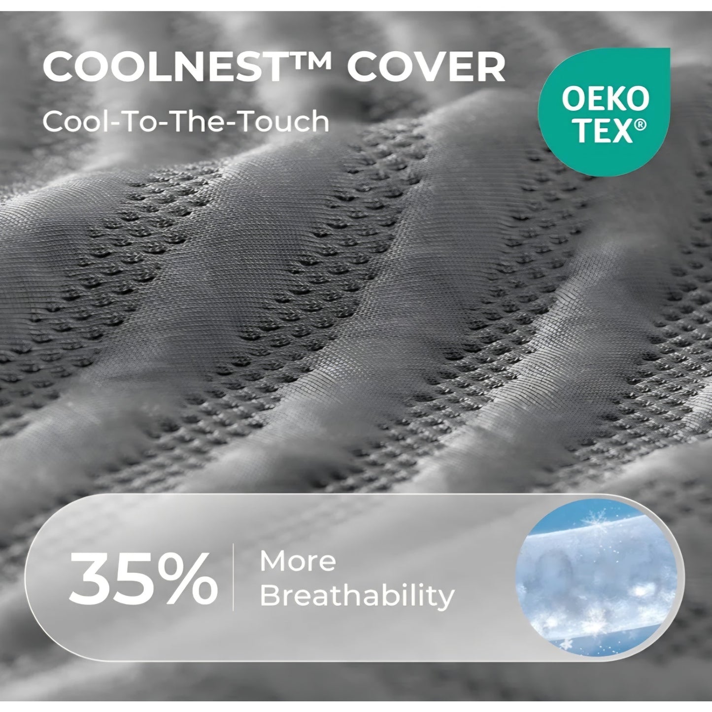 Sweetnight CoolNest 14 Inch Full Mattress, Cooling Gel Memory Foam Mattress Full Size for Cool Night Sleep, 5-Zone Ergo Support for Pressure Relief, Medium Firm, CertiPUR-US Certified