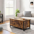 FABATO 41.7" Rustic Brown Lift Top Coffee Table with Storage Drawer, Hidden Compartment