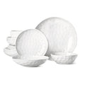 HOMBENE Large Dinnerware Set 16 Piece Service for 4, Plates and Bowls Sets, High-fired at 2372°F