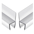 2-Pack Butecare Frameless Shower Door Side Seal Strip for 1/2" Glass Doors,