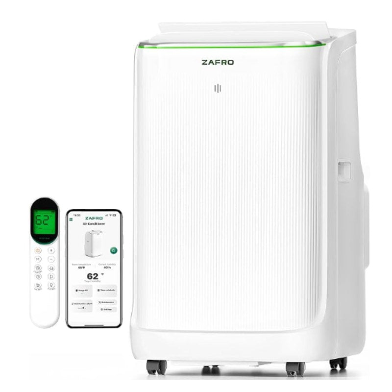 ZAFRO Smart Inverter Portable Air Conditioners, 12000 BTU (8000 BTU SACC)