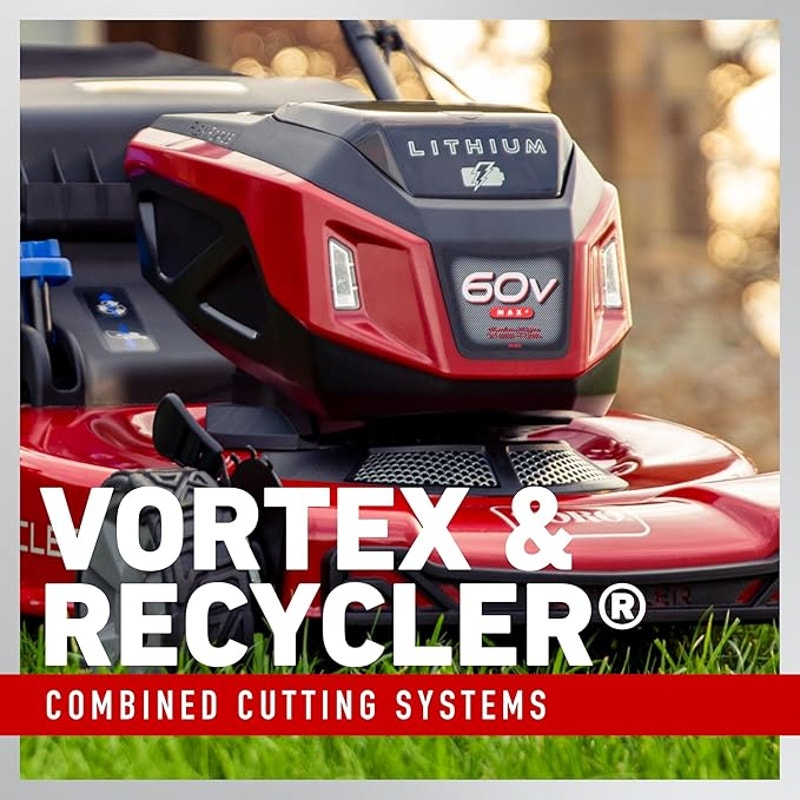 Toro 60V MAX* 22 in. Recycler® w/Personal Pace® Lawn Mower - Battery/Charger Not Included, Black/Red