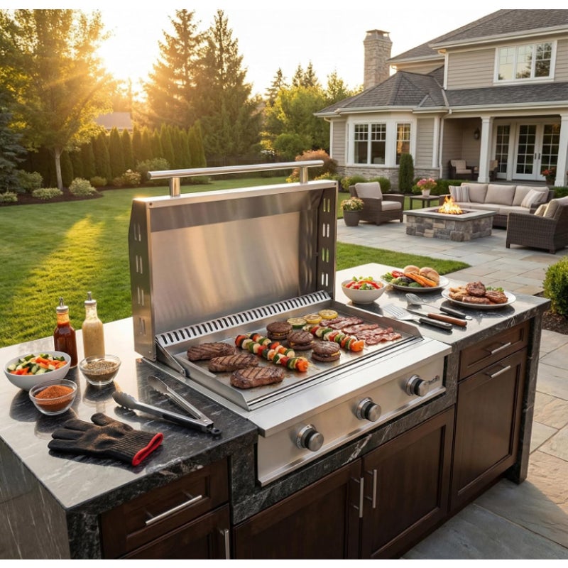 Stanbroil 36-Inch Built-In Natural Gas Griddle for Outdoor Kitchen