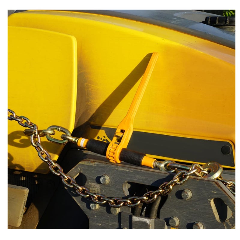 2 SET VEVOR Chain and Binder Kit, 3/8"-1/2" Ratchet Load Binders 9200 lbs Working Load Limit