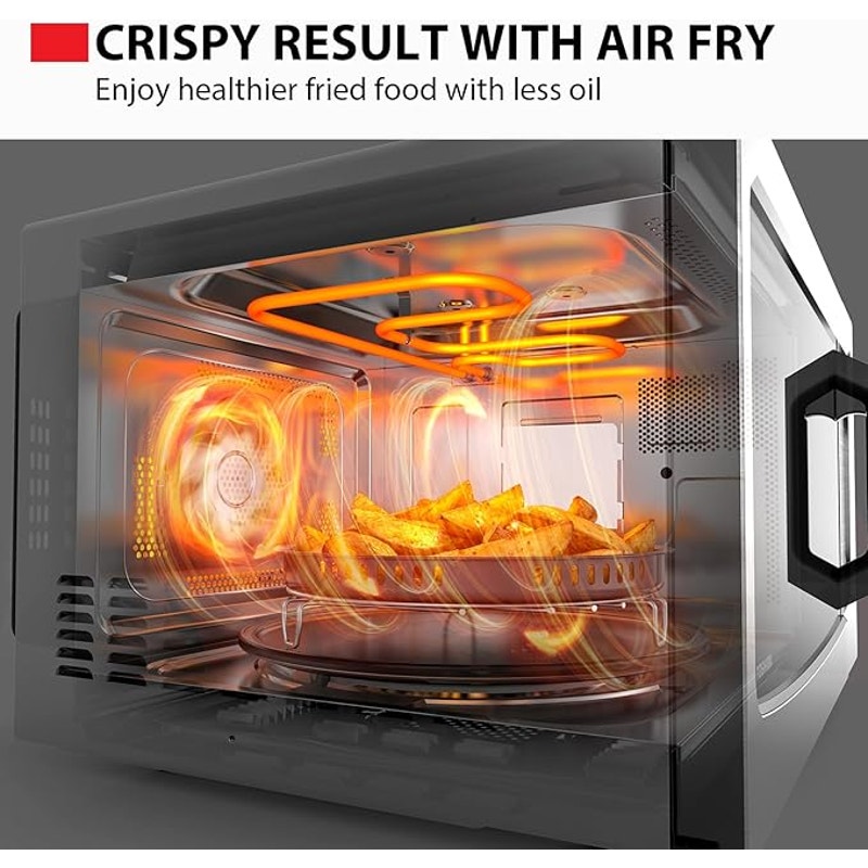 Toshiba Air Fryer Combo 4-in-1 Countertop Microwave Oven, Smart Sensor, Convection, Mute Function.