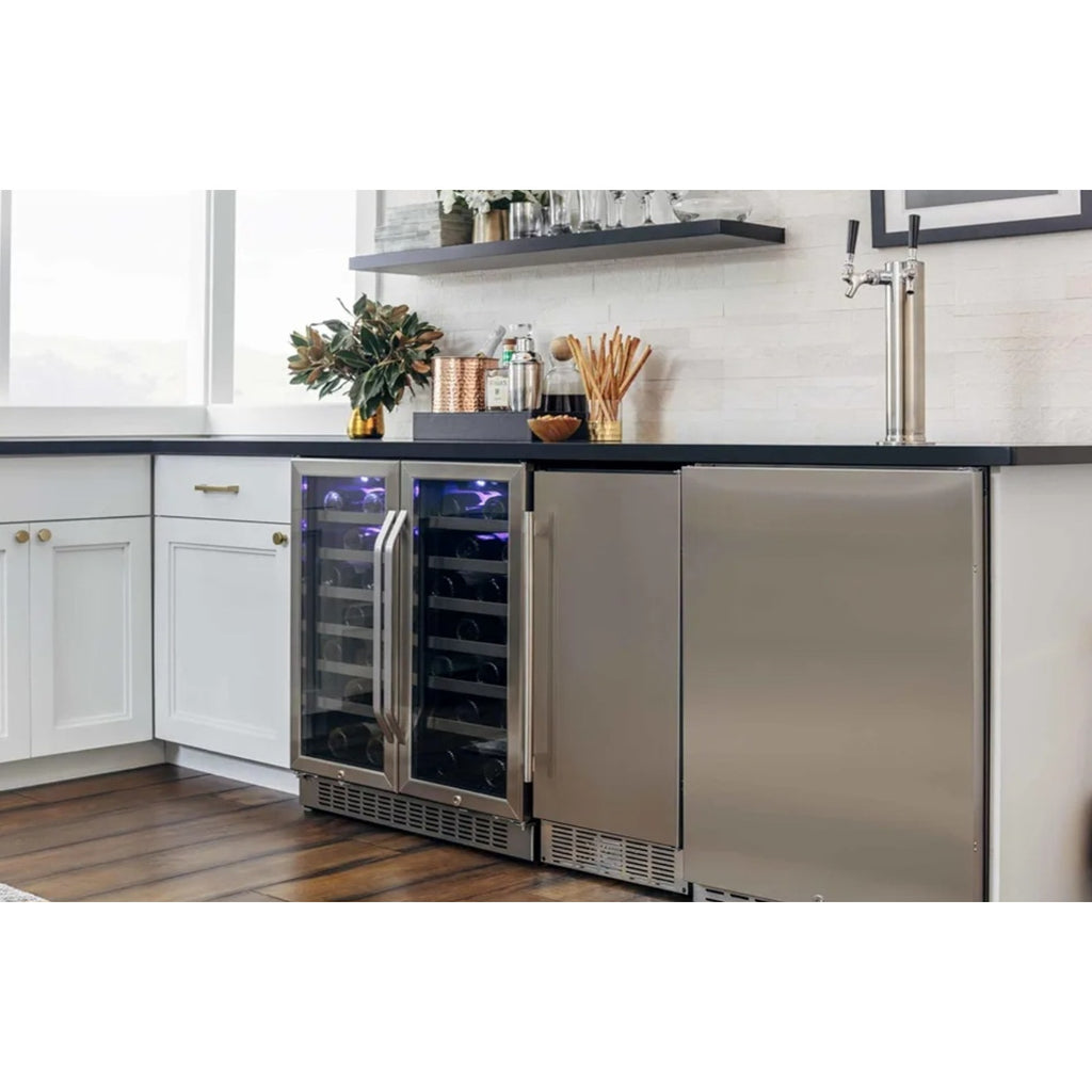 EdgeStar IB250BL 15 Inch Wide 20 Lb. Built-in Ice Maker with 25 Lbs. Daily Ice Production