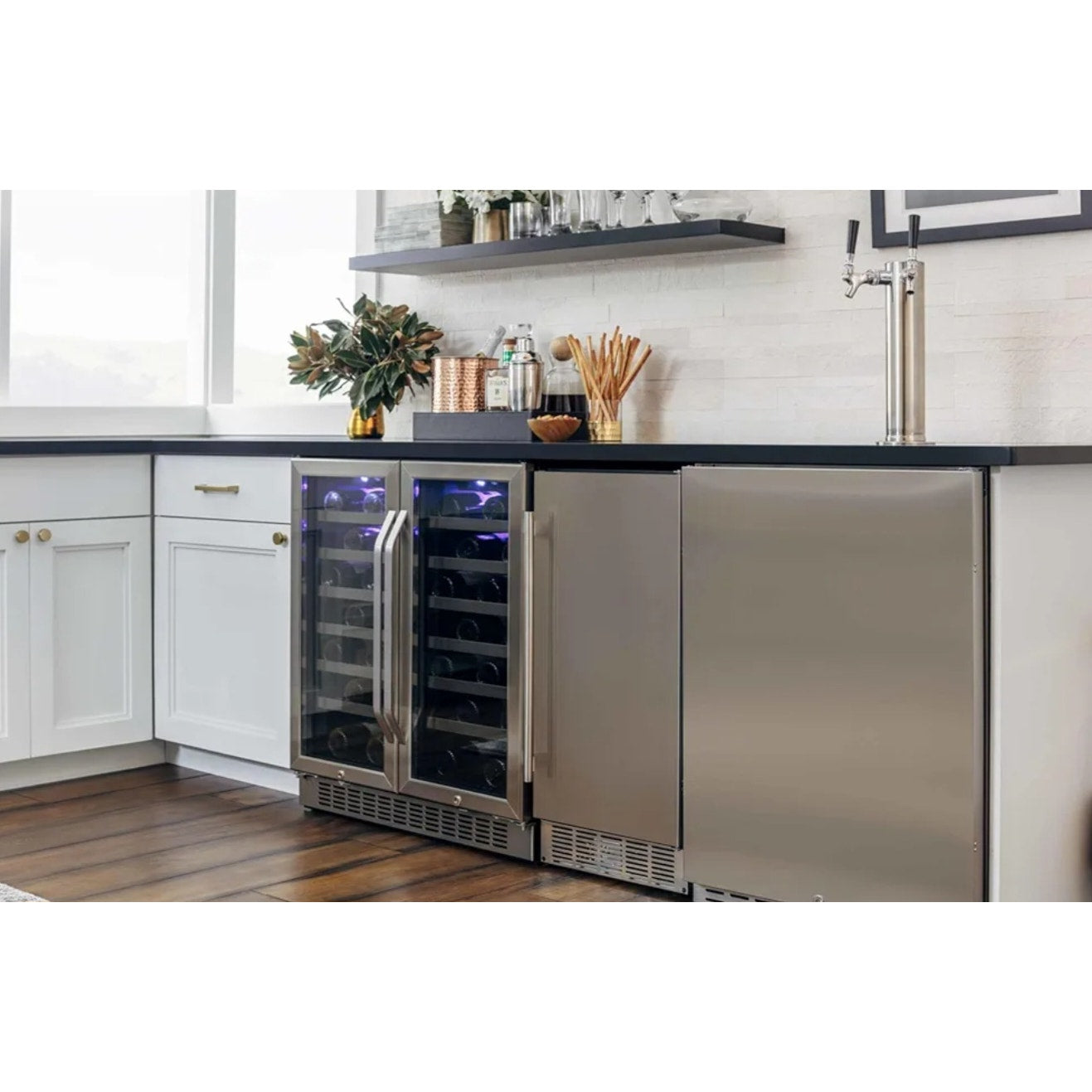 EdgeStar IB250BL 15 Inch Wide 20 Lb. Built-in Ice Maker with 25 Lbs. Daily Ice Production