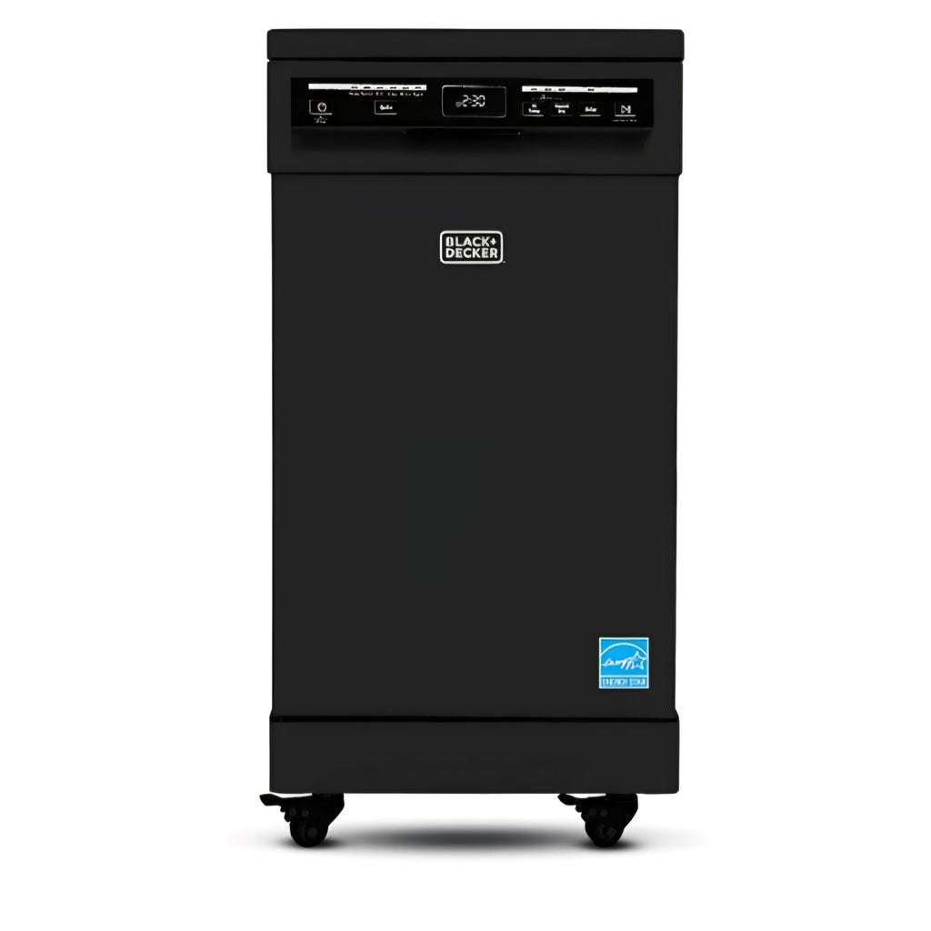 BLACK+DECKER 18-Inch Portable Dishwasher, 8-Place Setting Capacity Door Lock Broken