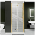 Bifold Shower Door, 30"-31.9" W x 72" H, 1/4" Tempered Glass Shower Door, Foldable Shower Glass Doo