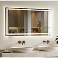 48X48 LED Bathroom Mirror with Lights, Anti-Fog, Backlit + Front Lit, Lighted Bathroom Vanity Mirro