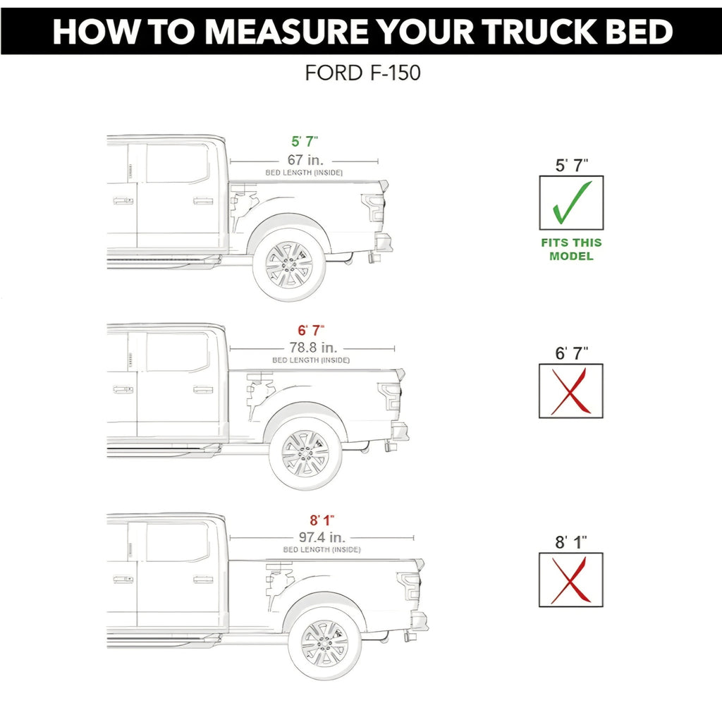 Gator ETX Soft Roll Up Truck Bed Tonneau Cover | 53306 | Fits 2004 - 2014 Ford F-150 5' 7" Bed (67"