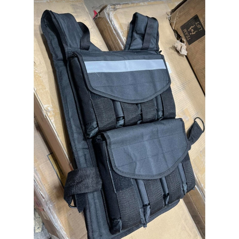 ZENY Adjustable Weighted Vest for Men Women, 30lb/40lb/60lb Fitness Vest with Reflective Strip