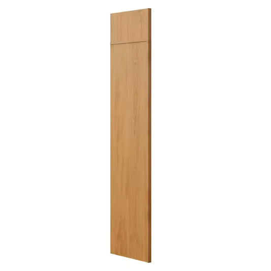 24 in. W x 84 in. H Refrigerator End Panel kit in medium Oak