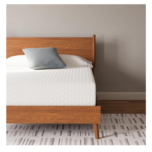 Ashley Full Size Chime 12 Inch Medium Firm Memory Foam Mattress with Green Tea