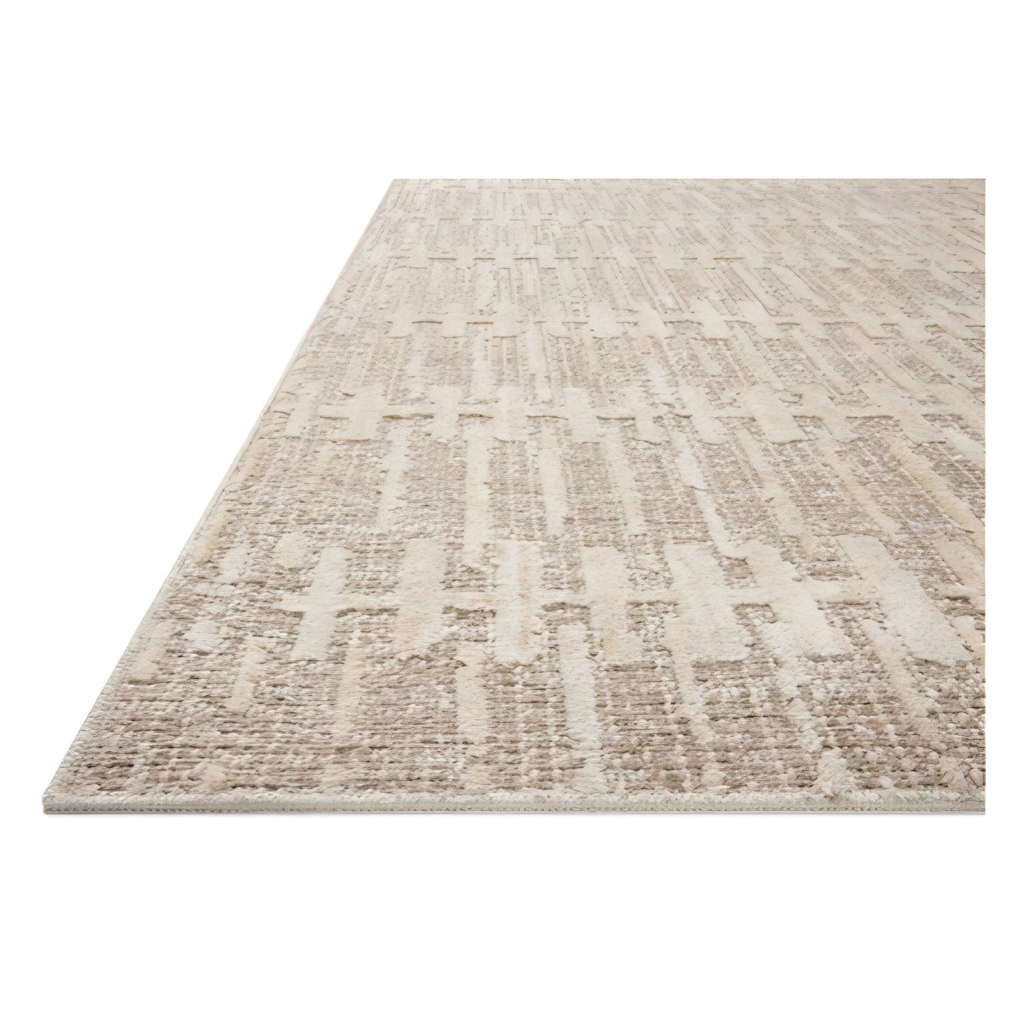 Loloi Amber Lewis Bexley Collection BEX-02 Taupe/Natural 11'-6" x 15' Area Rug Neutral, Textured