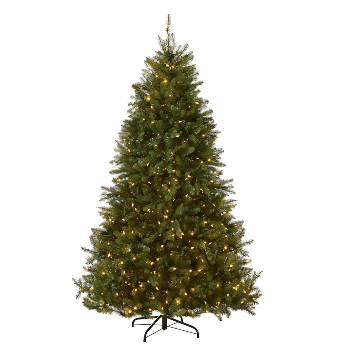 Artificial Christmas Tree, 700 LED Lights, 2,514 Tips,  7.5 ft Pre-Lit Dunhill Fir