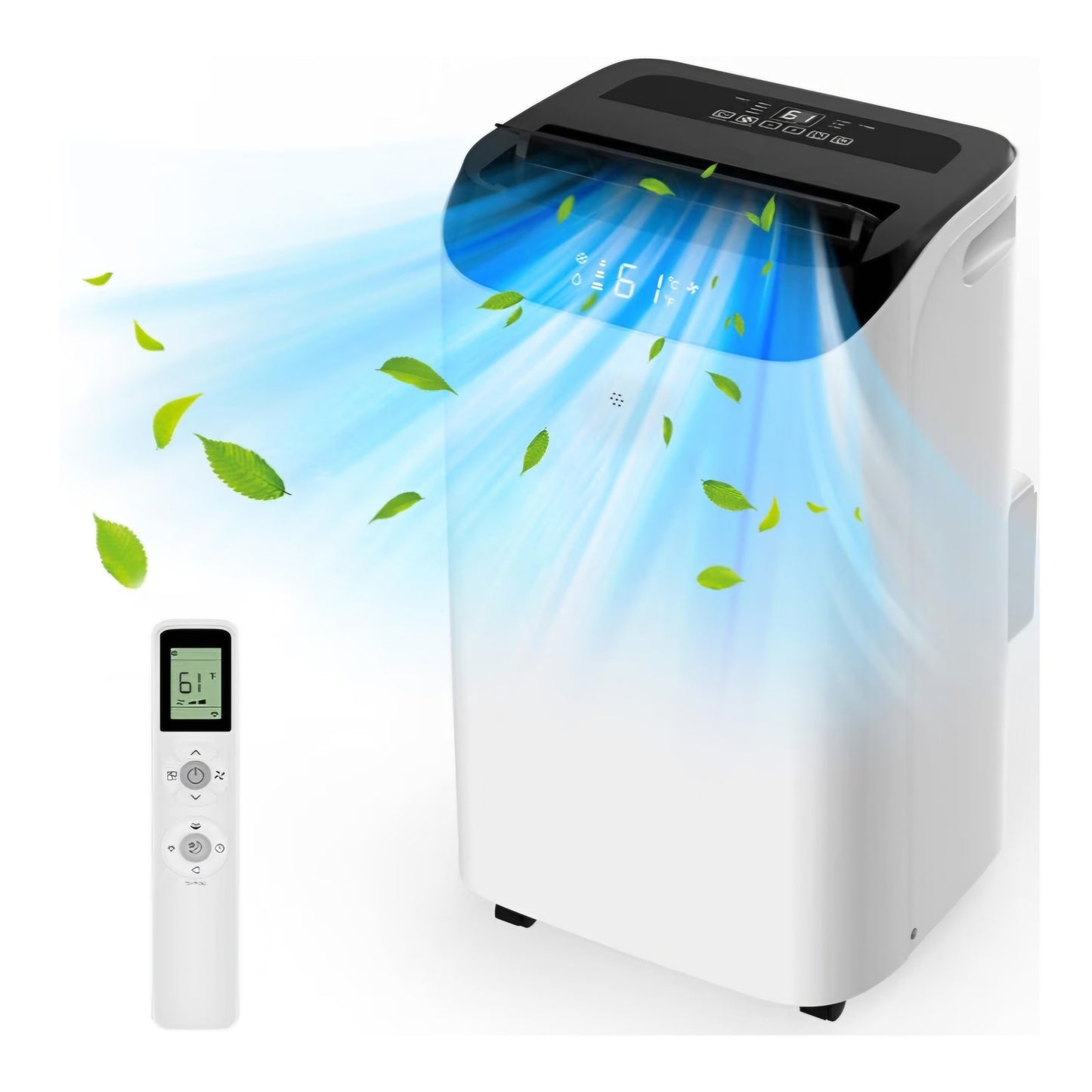 14000 BTU Portable Air Conditioners with Remote Control, 3-in-1 AC Unit with Fan & Dehumidifier