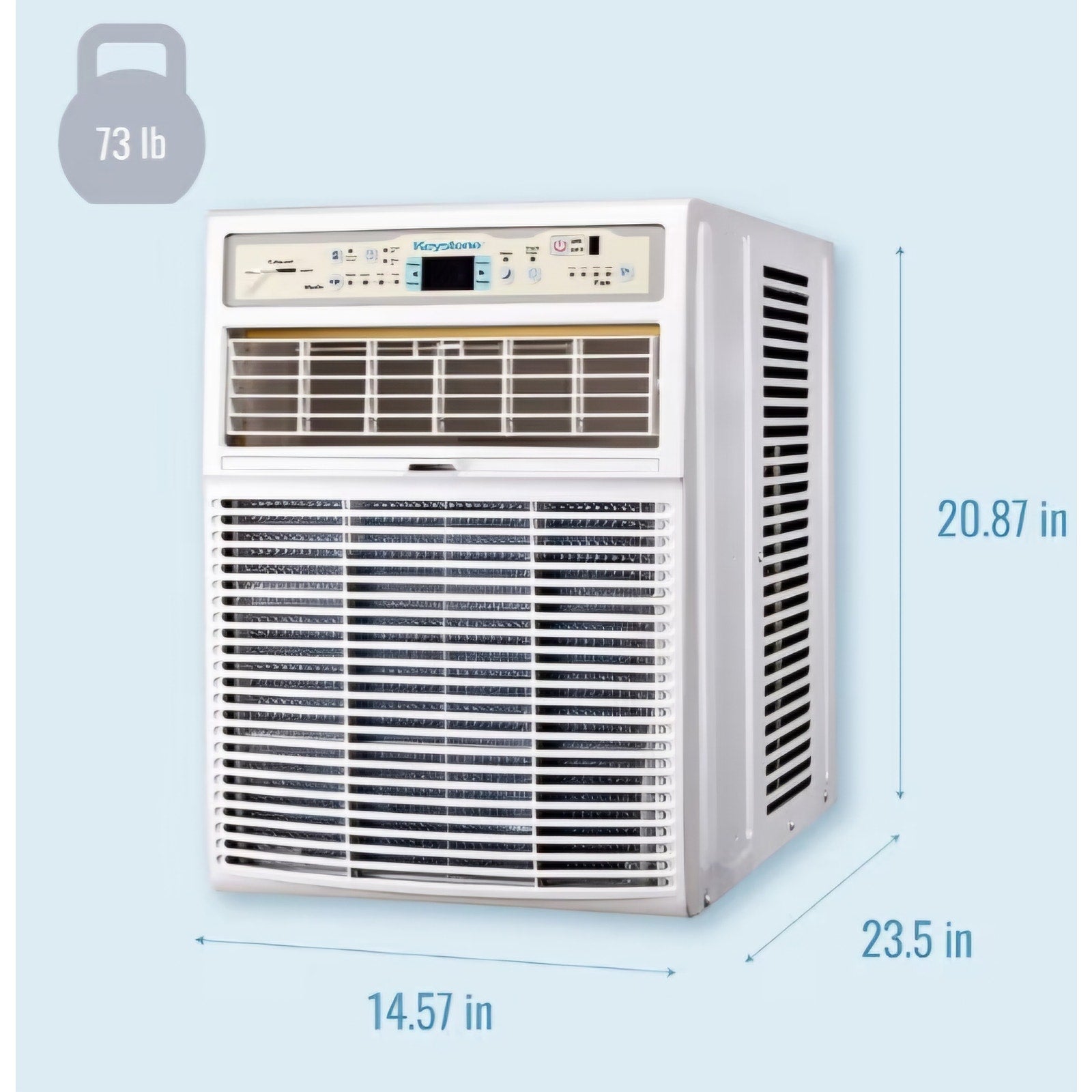 Keystone 8,000 BTU Slider Window Air Conditioner and Dehumidifier