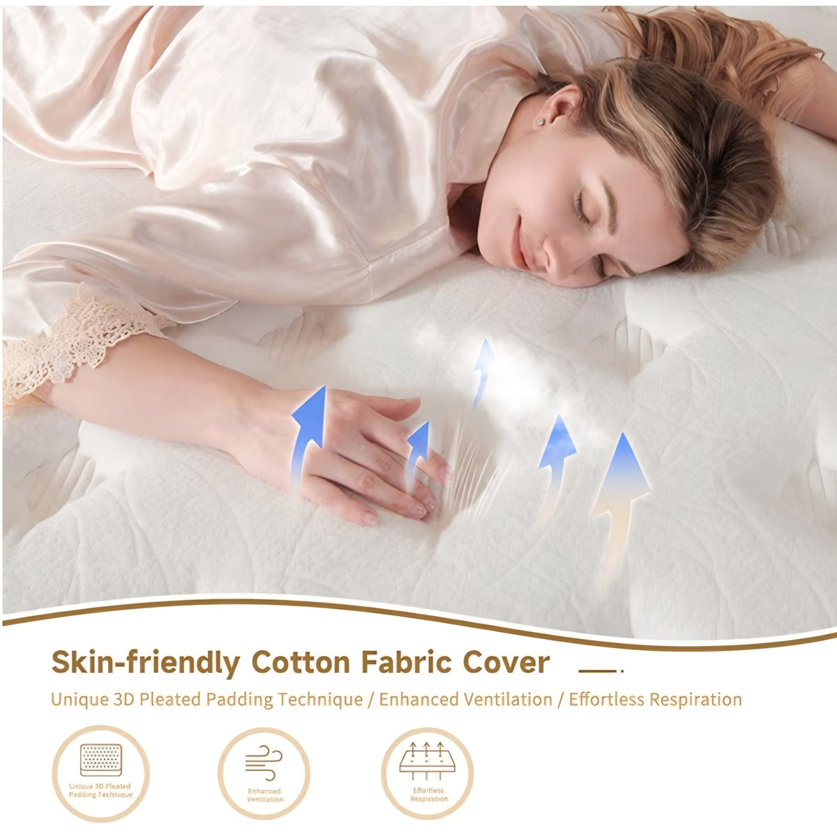 SNFPNE 14 Inch King Size Mattress in a Box, Memory Foam Hybrid Mattress for Motion Isolation