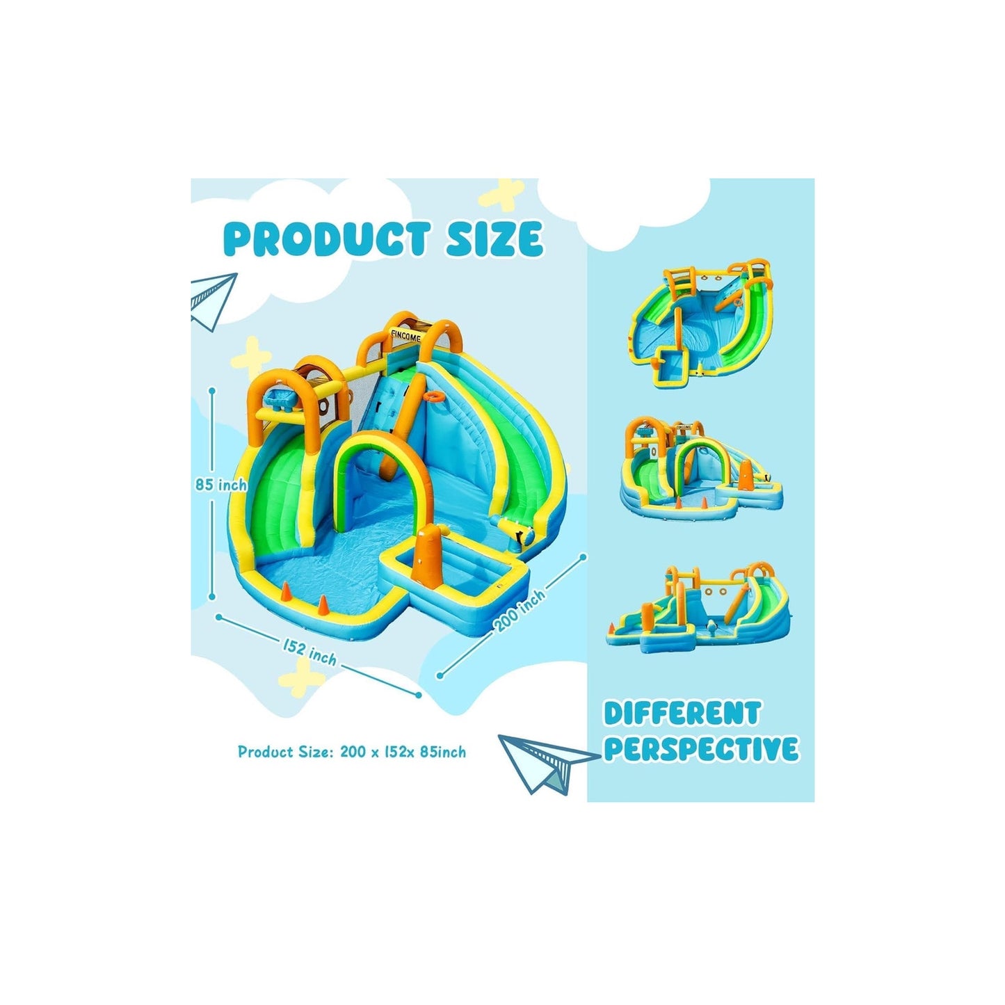 $350 OBO Inflamable water slide, Bounce House with 2 slide for kids