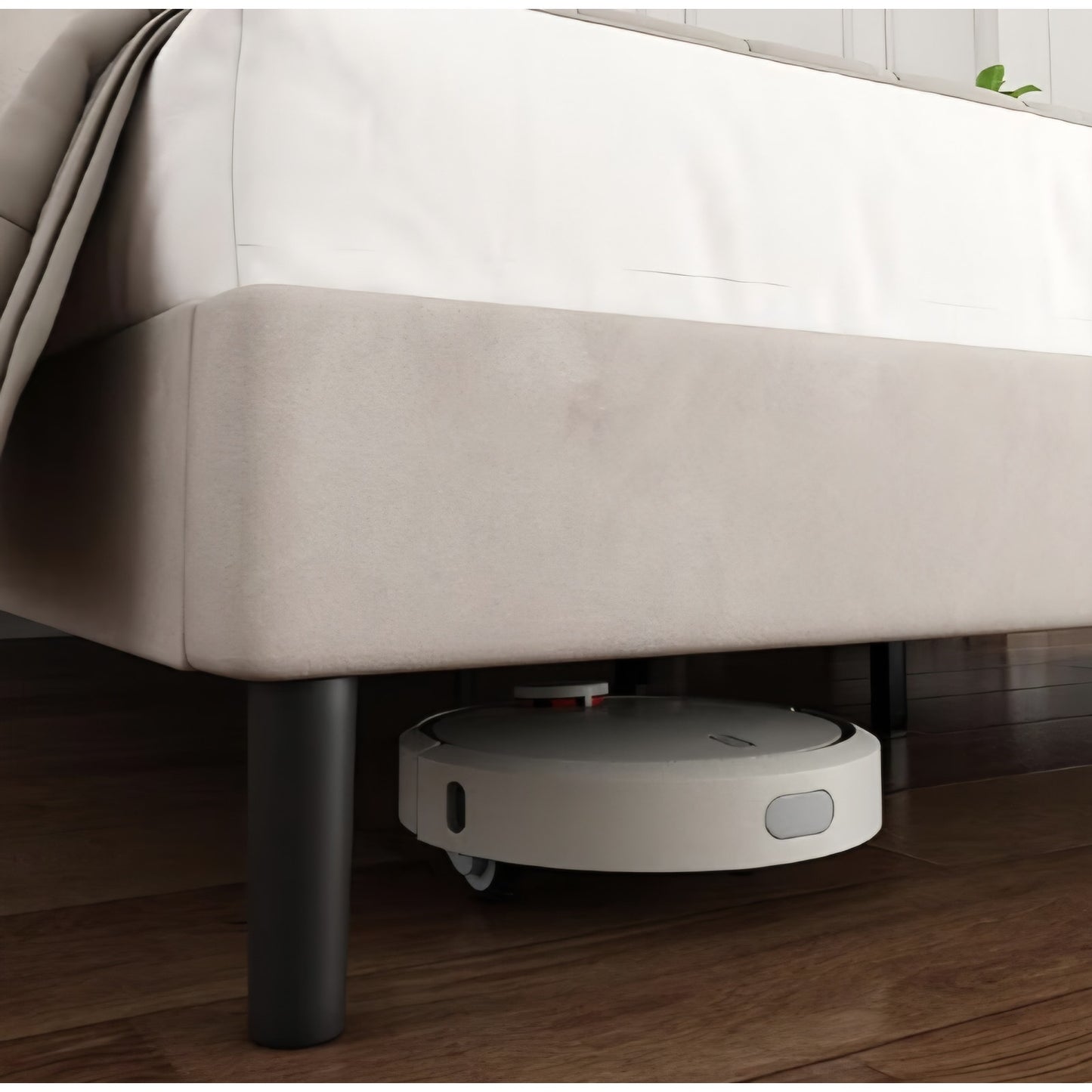 Queen Size Platform Bed Frame with Vertical Channel Tufted Headboard