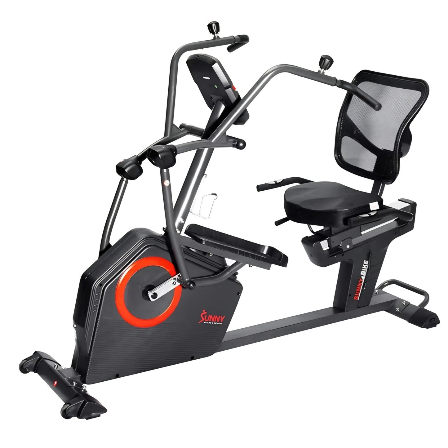 Sunny Health & Fitness Elite Recumbent Cross Trainer & Elliptical Machine with Arm Exercisers