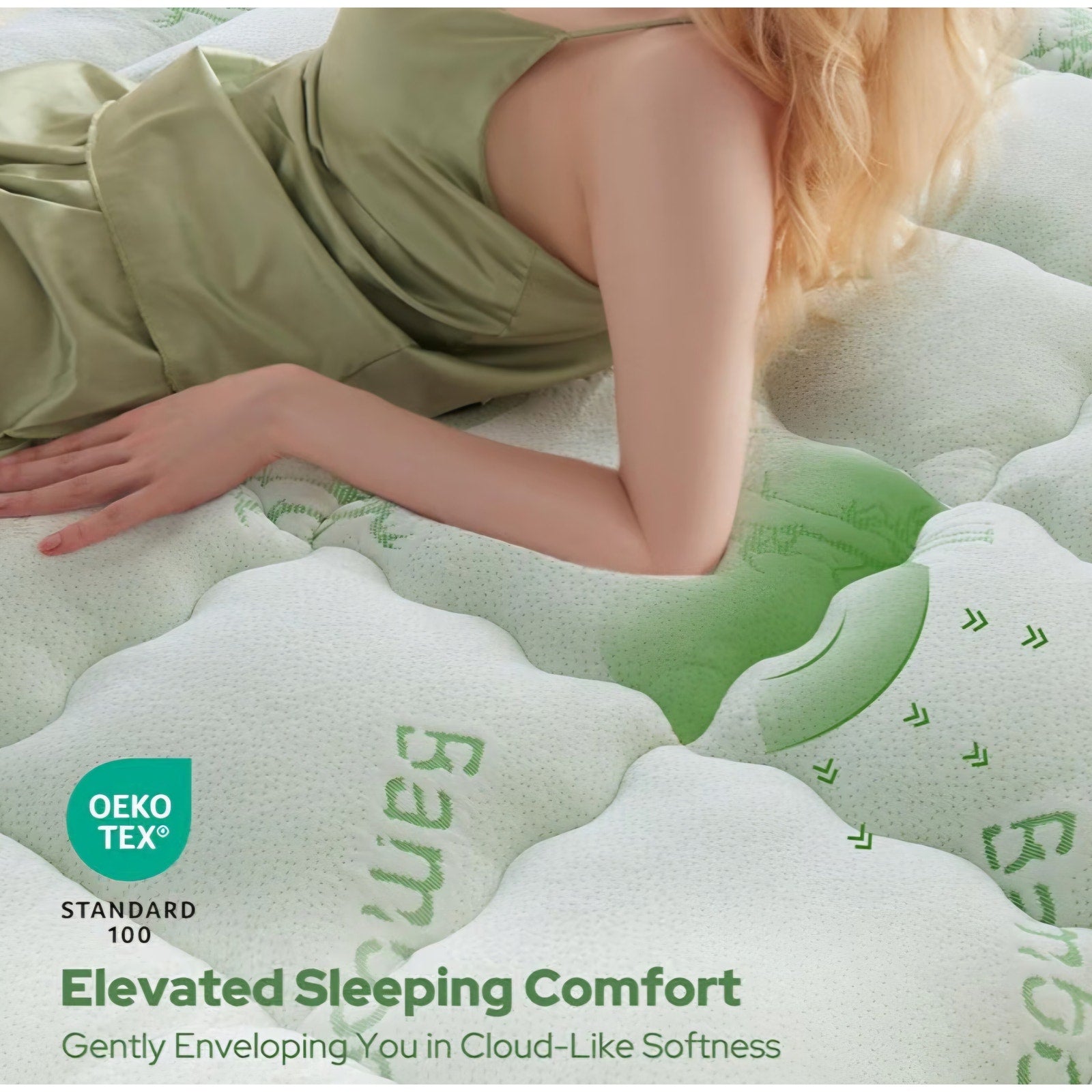 BEDLORE King Mattress Topper Viscose Bamboo, Thick Pillow Top Mattress 6"-18"