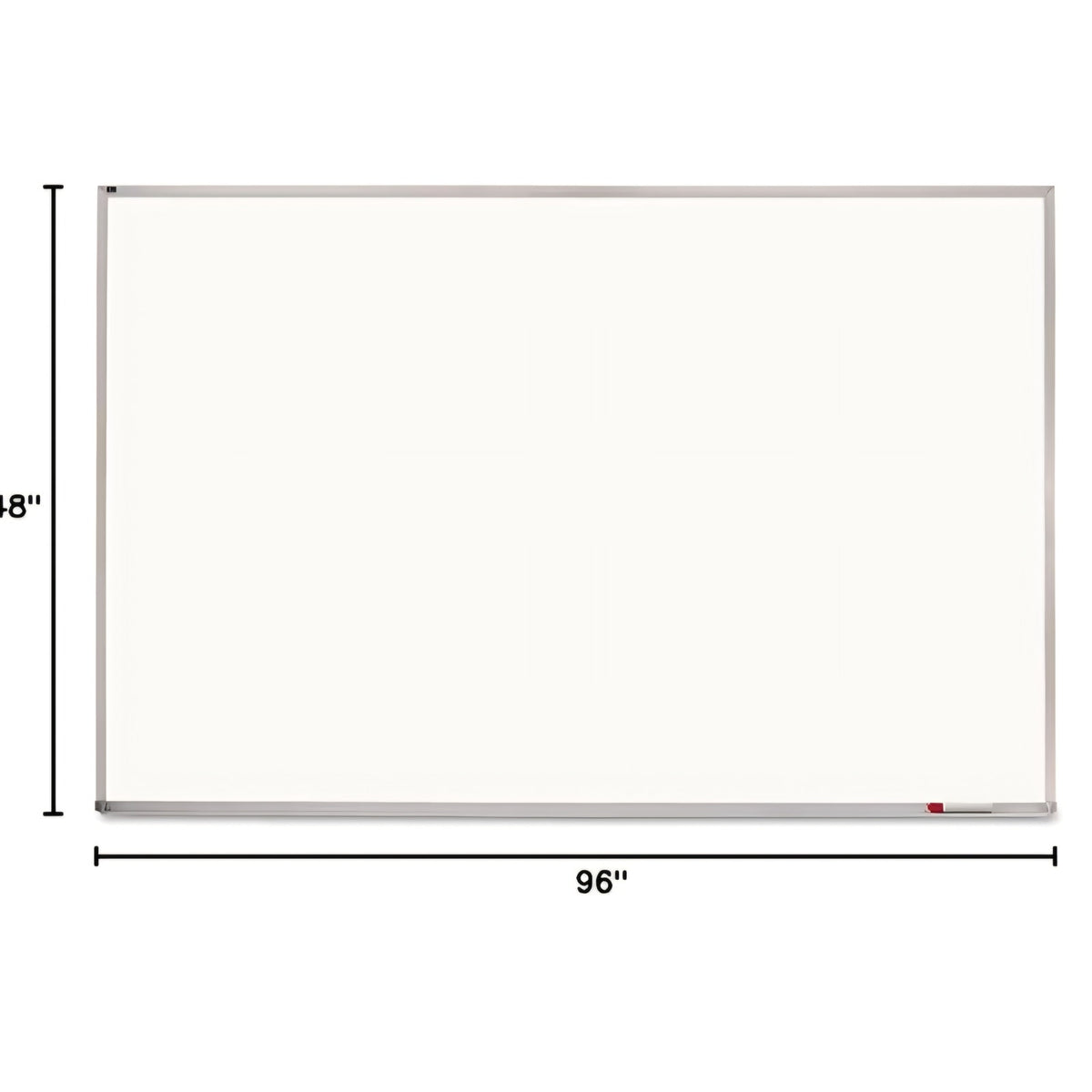 Magnetic Dry Erase White Board, 8' x 4' Whiteboard, Porcelain Surface Will Not Stain or Ghost
