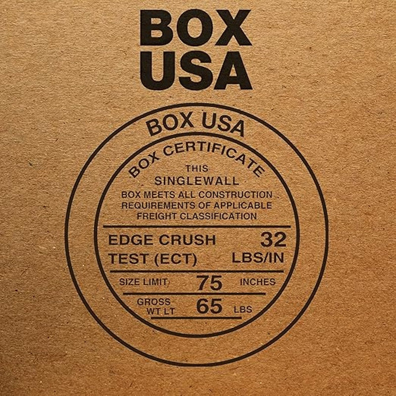 BOX USA 8x8x60 Tall Corrugated Boxes, Tall, 8L x 8W x 60H, Pack of 15. Strong Wholesale Bulk Boxes