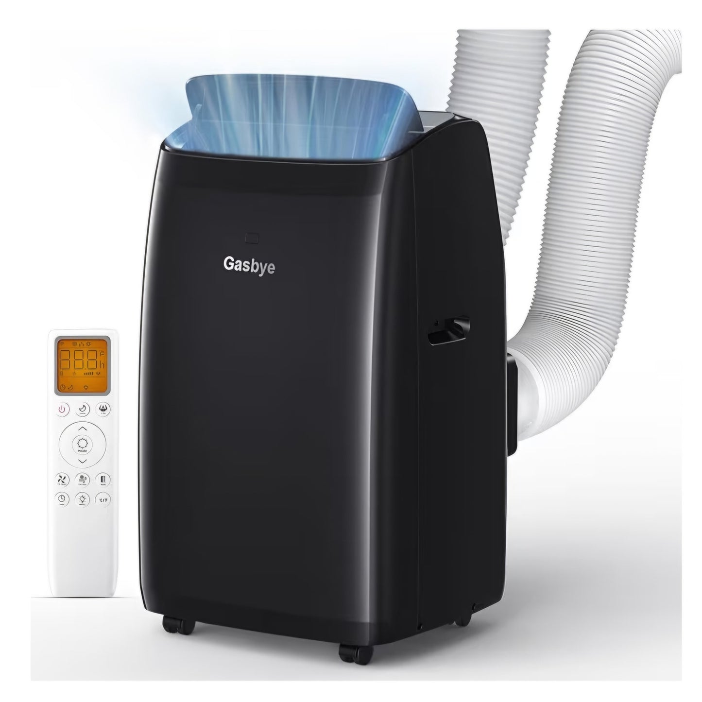 Gasbye Dual Hose Portable Air Conditioner, [2026 Upgraded] 14,000BTU, Black