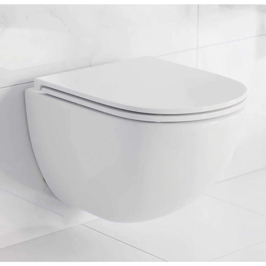 Swiss Madison St. Tropez Wall-Hung Toilet Bowl Only in Matte White