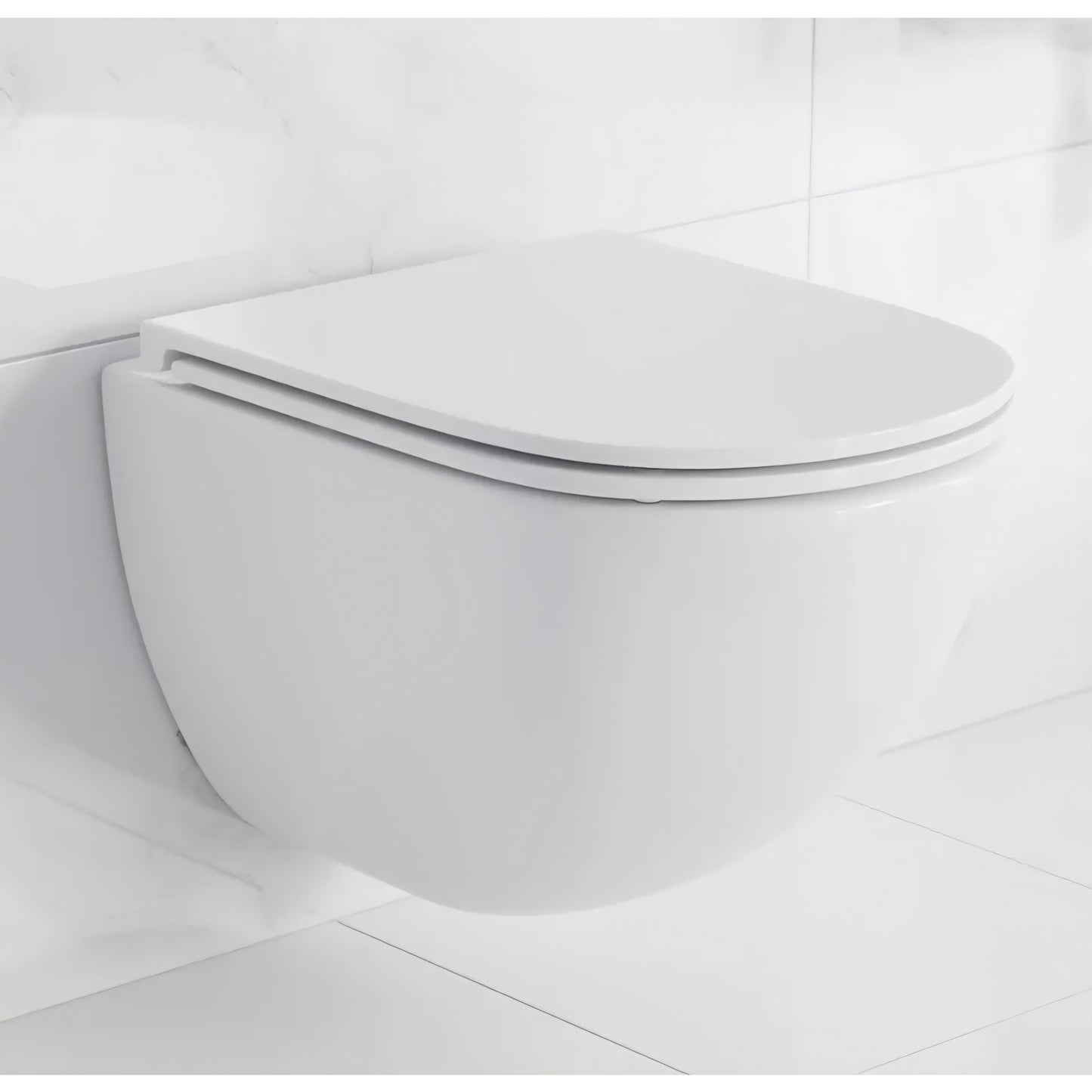 Swiss Madison St. Tropez Wall-Hung Toilet Bowl Only in Matte White