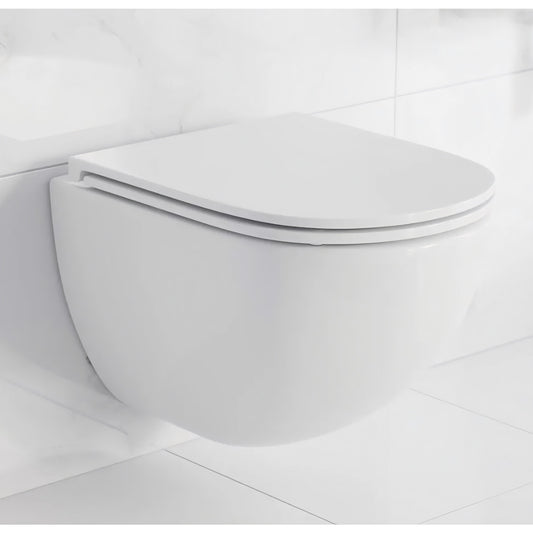 Swiss Madison St. Tropez Wall-Hung Toilet Bowl Only in Matte White