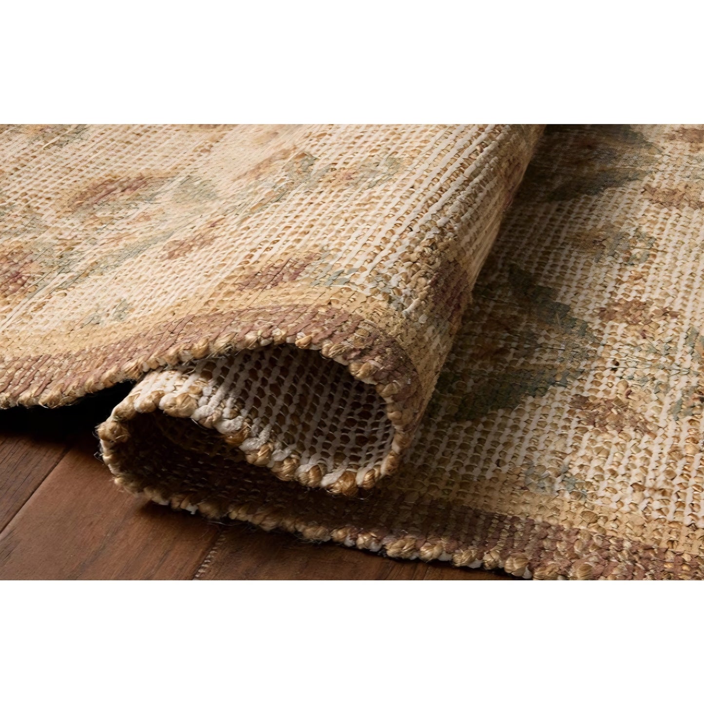Area Rug Loloi Chris Loves Julia Rue Collection RUE-01 Wheat/Sage 9'-3" x 13' Area Rug Jute
