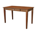 Writing Desk With Drawer, Solid Wood, Real Parawood, 48" W x 26" D x 30" H, Espresso