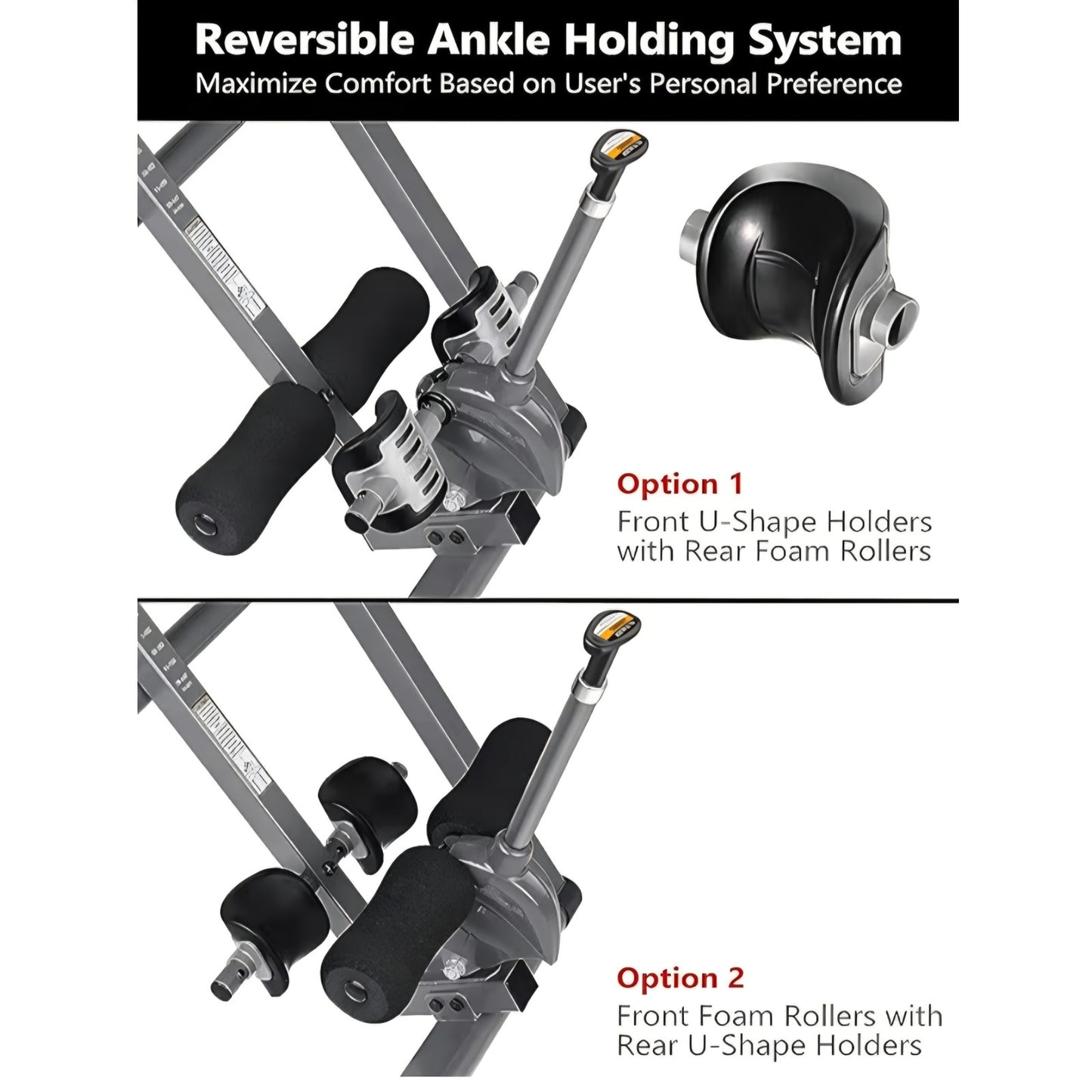 Innova Inversion Table with Adjustable Headrest, Reversible Ankle Holders, and 300 lb Weight Cap