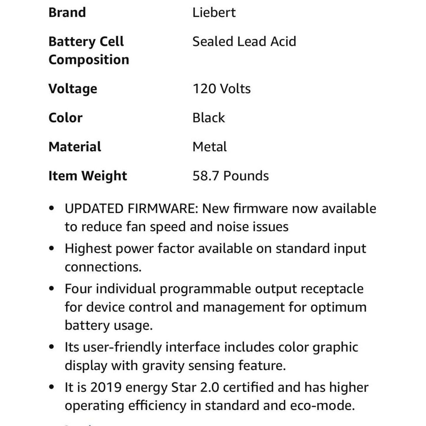 Vertiv Liebert GXT5 UPS - 2000VA/1800W 120V, Online Double Conversion, 2U Rack/Tower, Energy Star Ce