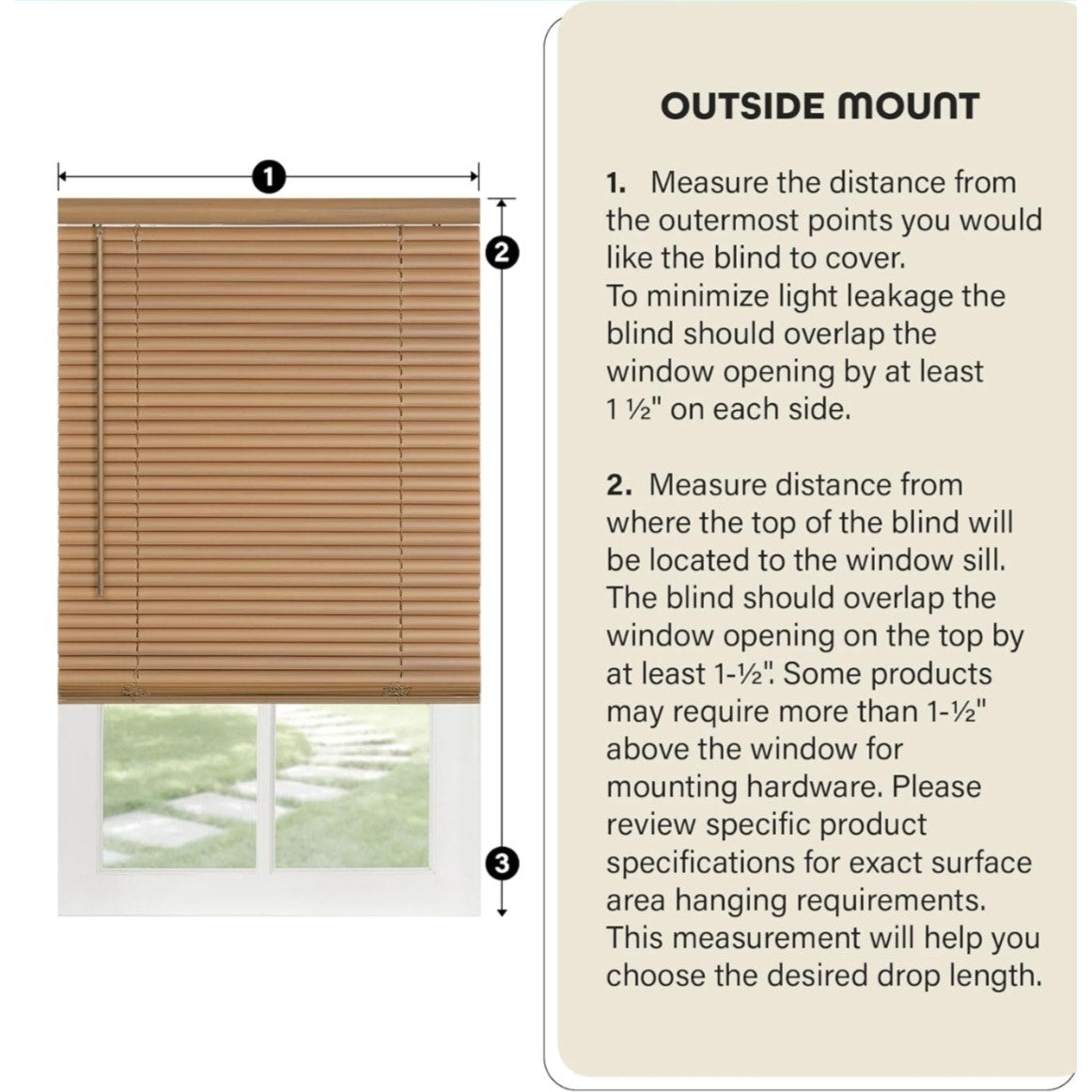 Cordless Light Filtering Mini Blind - 70 Inch Width, 48 Inch Length, 1" Slat Size - Black