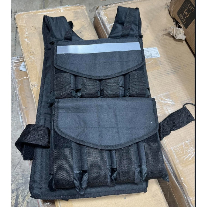 ZENY Adjustable Weighted Vest for Men Women, 30lb/40lb/60lb Fitness Vest with Reflective Strip