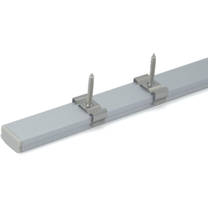 hunhun 20-Pack 6.6ft/ 2Meter U Shape LED Al. Channel System, Milky Cover, End Caps & Mounting Clips