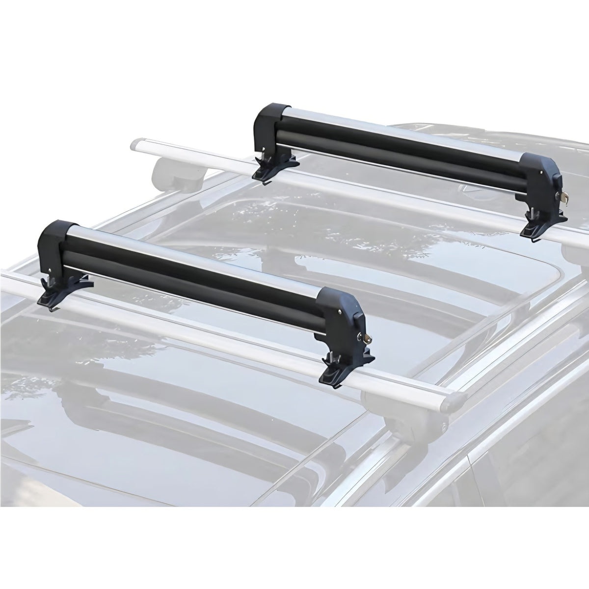 Leader Accessories Car Ski Snowboard Roof Racks, Fits Up to 6 Pairs of Skis or 4 Snowboards