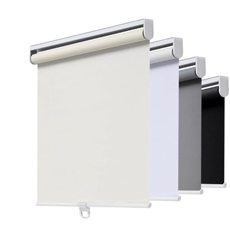 IVORY AOSKY Blackout Cordless Roller Shade for Indoor Windows (70"W x 72"H OR 62"W x 72"H)